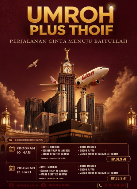 UMROH PLUS THAIF AGUSTUS 12 HARI
